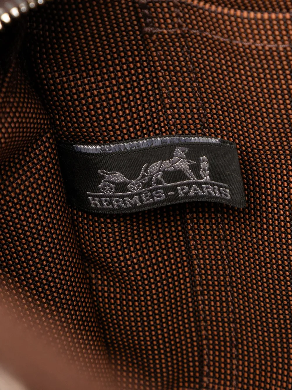 Pre-owned Hermes 1990-2010 Canvas Herline Pm Backpack In Brown