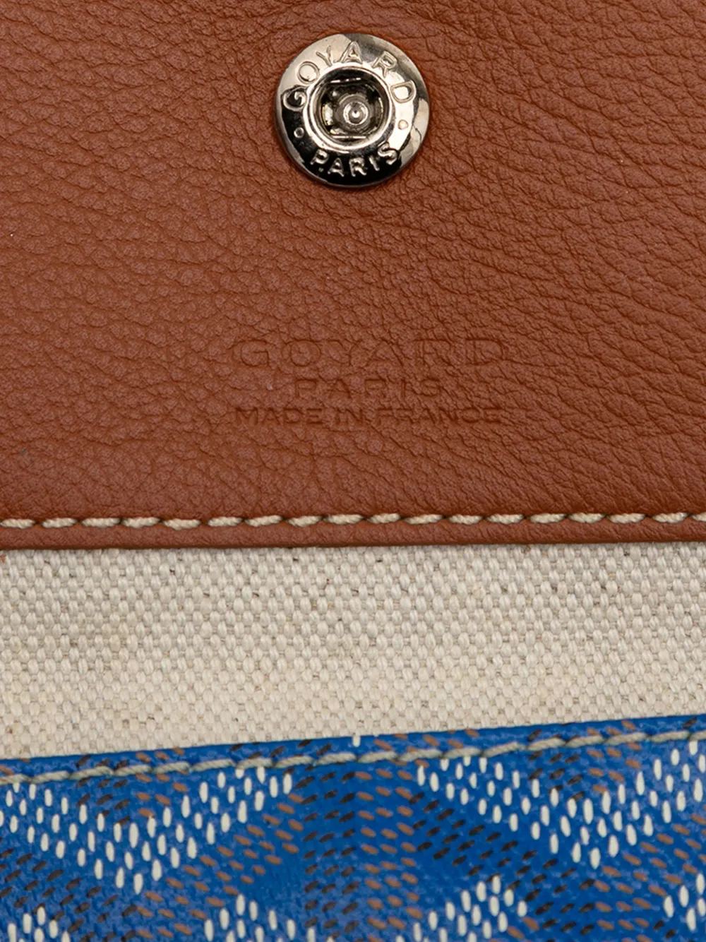 GOYARD Pre-owned 2017 Ine Reversible Pertuis Pm Tote Bag In Blue