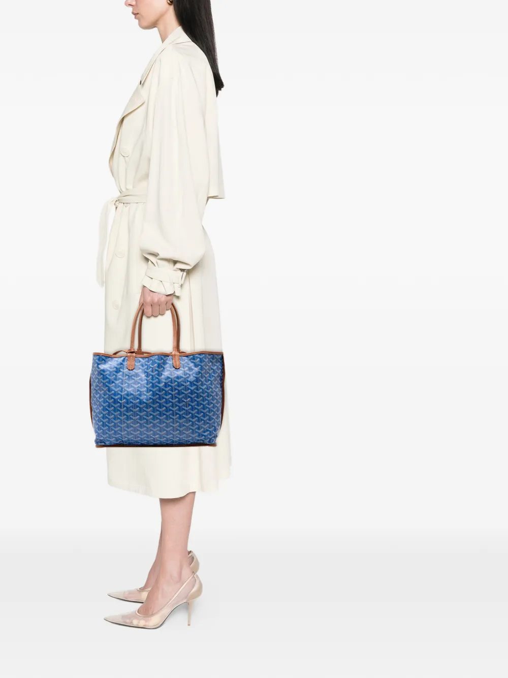 Goyard Pre-Owned 2017 Goyardine Reversible Pertuis PM tote bag | Blue | Image 1