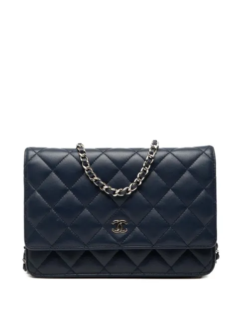 CHANEL Pre-Owned 2016-2017 CC Quilted Lambskin Wallet On Chain crossbody bag