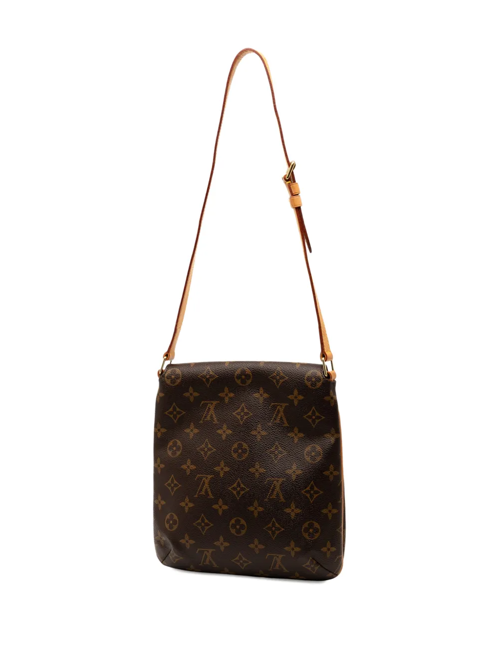 Pre-owned Louis Vuitton 2000 Monogram Musette Salsa Short Strap Shoulder Bag In Brown