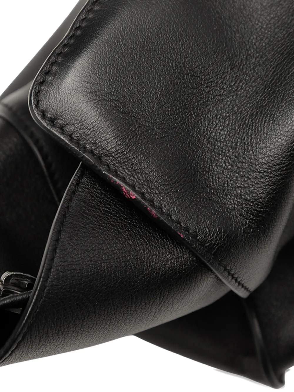 SAINT LAURENT Pre-owned 2016 Small Leather Monogram Downtown Cabas Satchel In Black