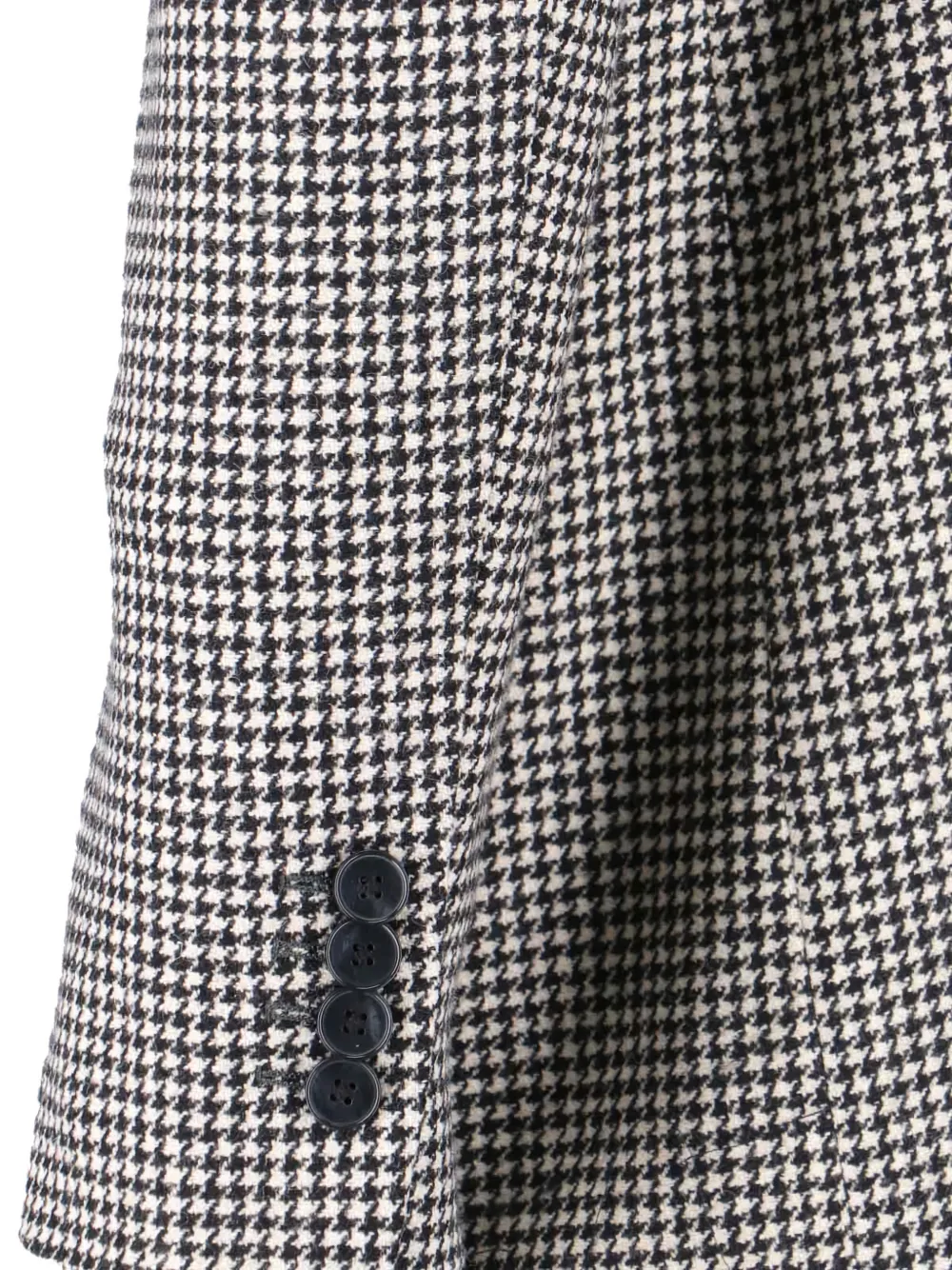 Lardini Houndstooth-pattern Double-breasted Blazer In Gray