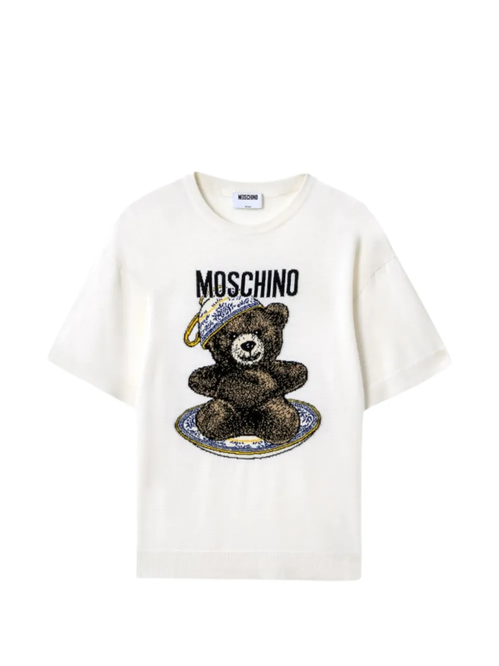 Moschino teddy bear graphic T-shirt - Weiß