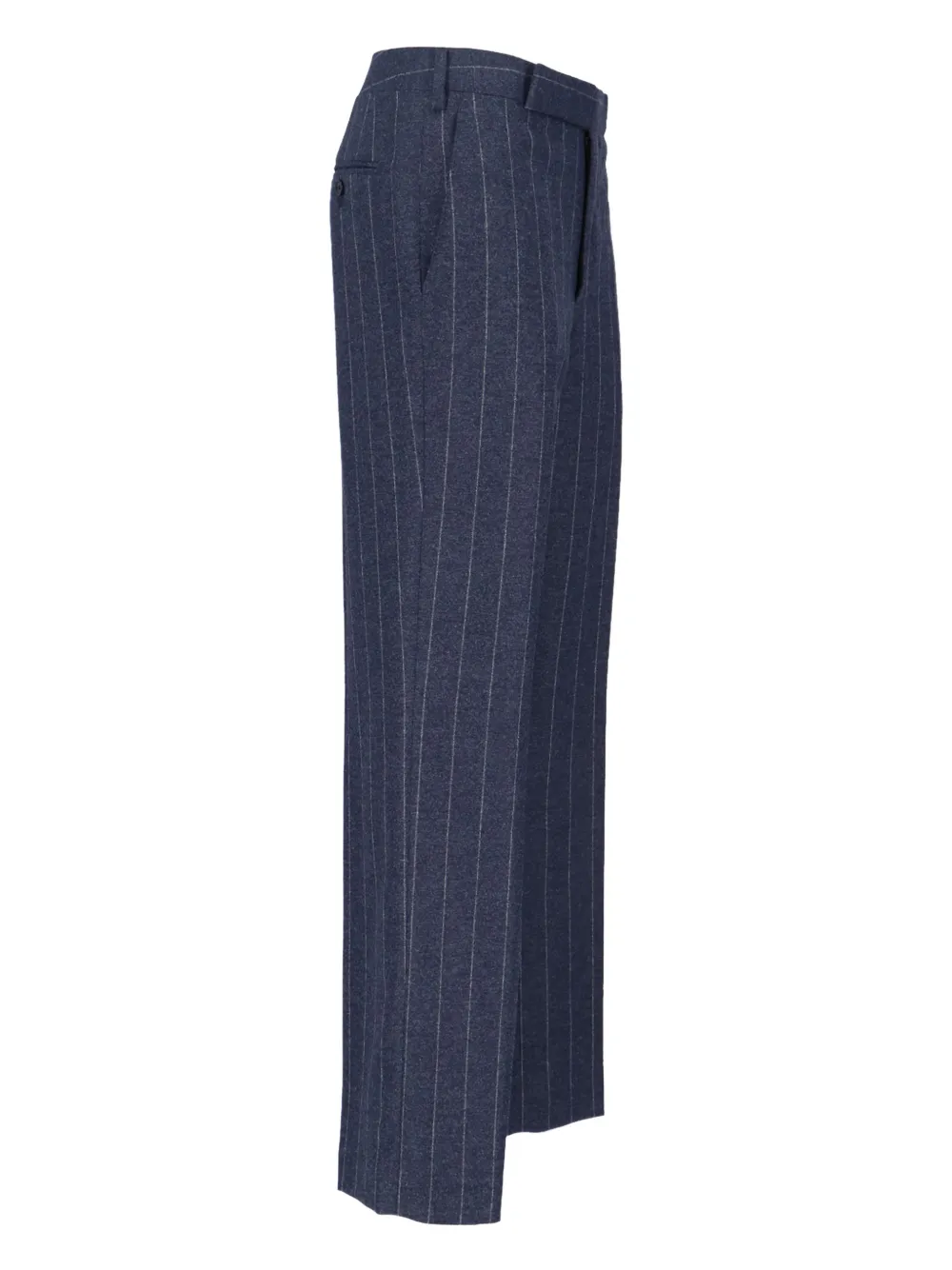 Lardini hook-fastening striped trousers Blauw