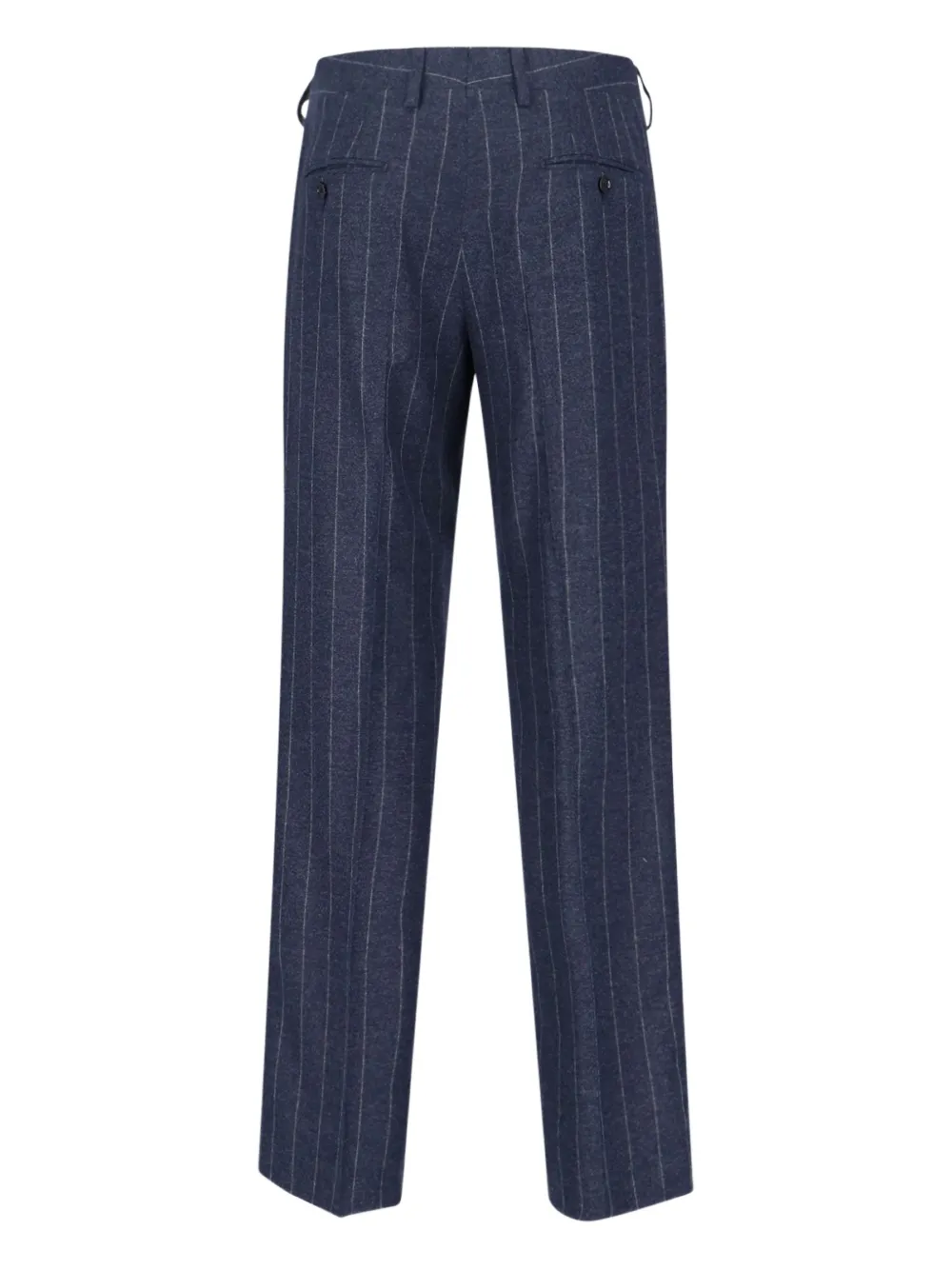 Lardini hook-fastening striped trousers - Blauw