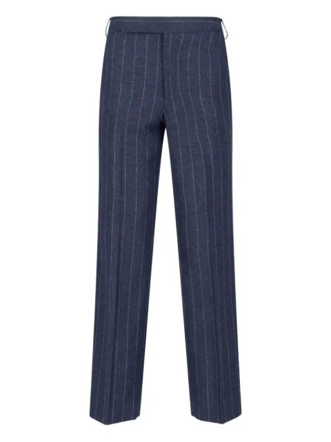 Lardini hook-fastening striped trousers