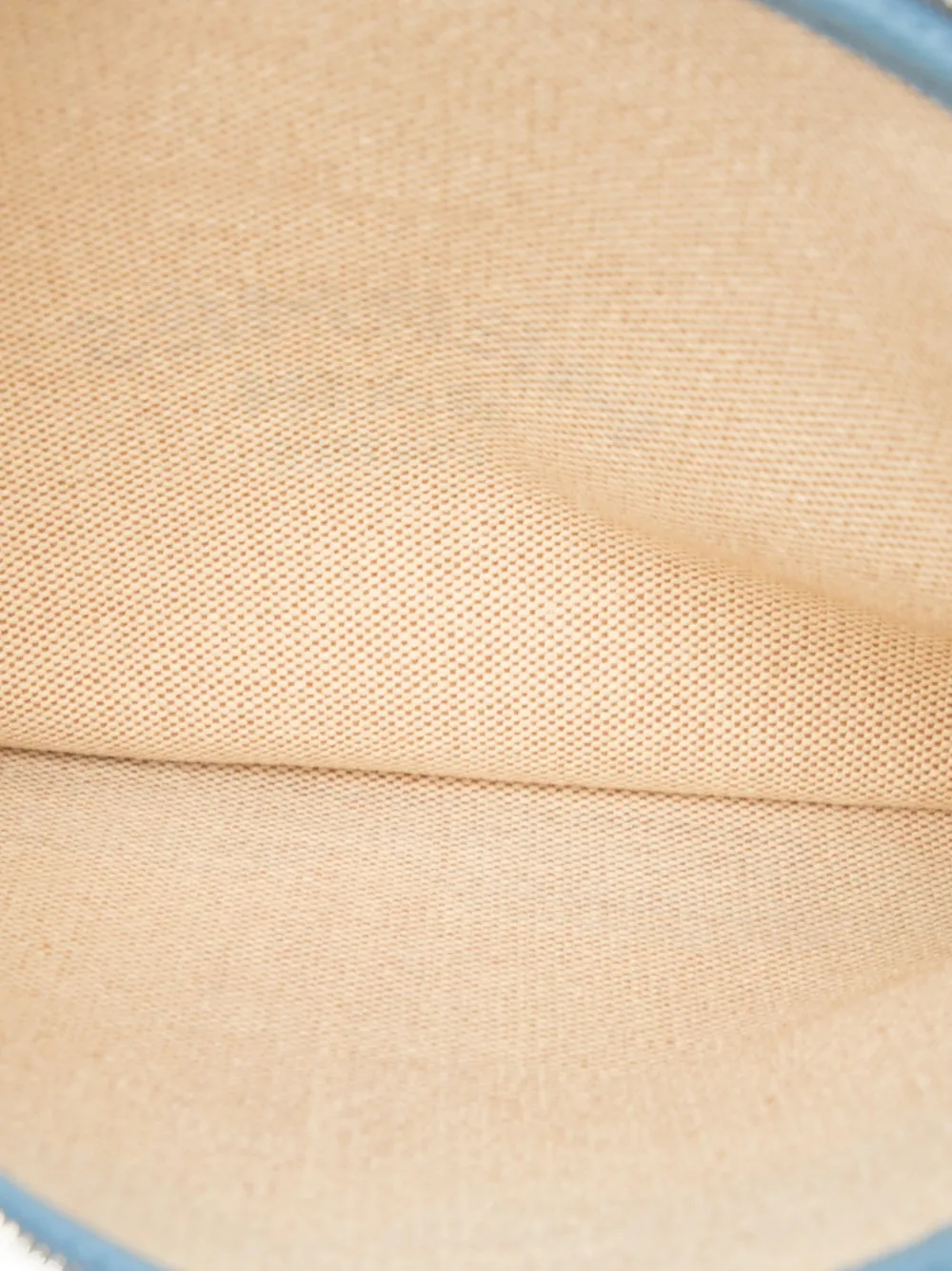 HERMES Pre-owned 2021-2025 Large H Canvas Maillon Marin Case Pouch In Brown