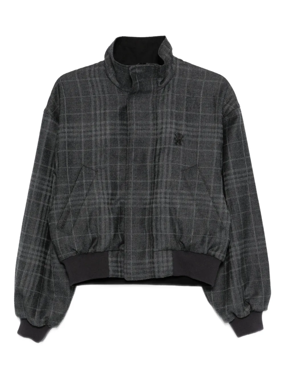 Balenciaga Bomber a quadri - Grigio