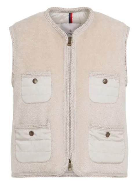 Moncler front-pocket zip-up gilet