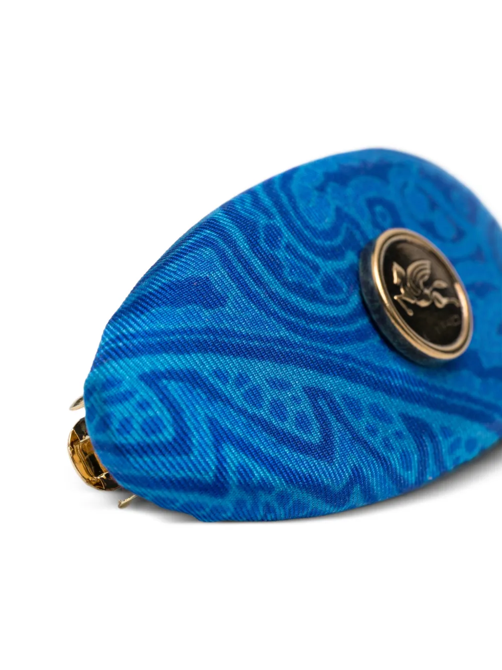 ETRO Haarspeld met paisley medaillon Blauw