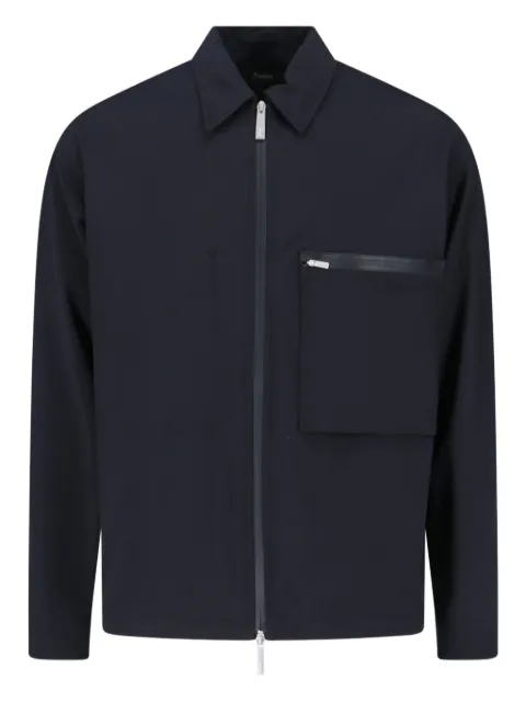 Laminar zip-pocket shirt jacket