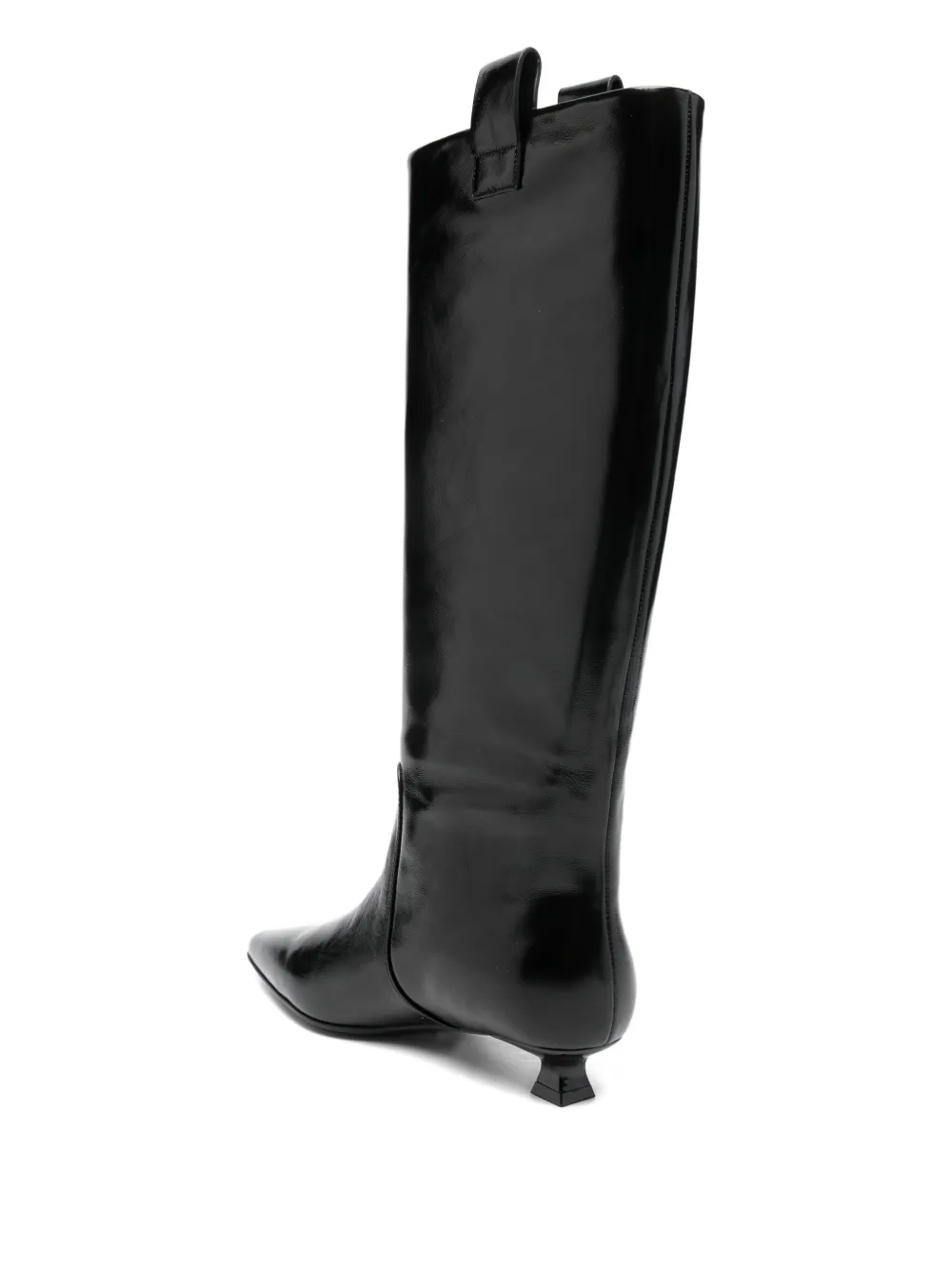 Marc Ellis pointed leather boots Zwart