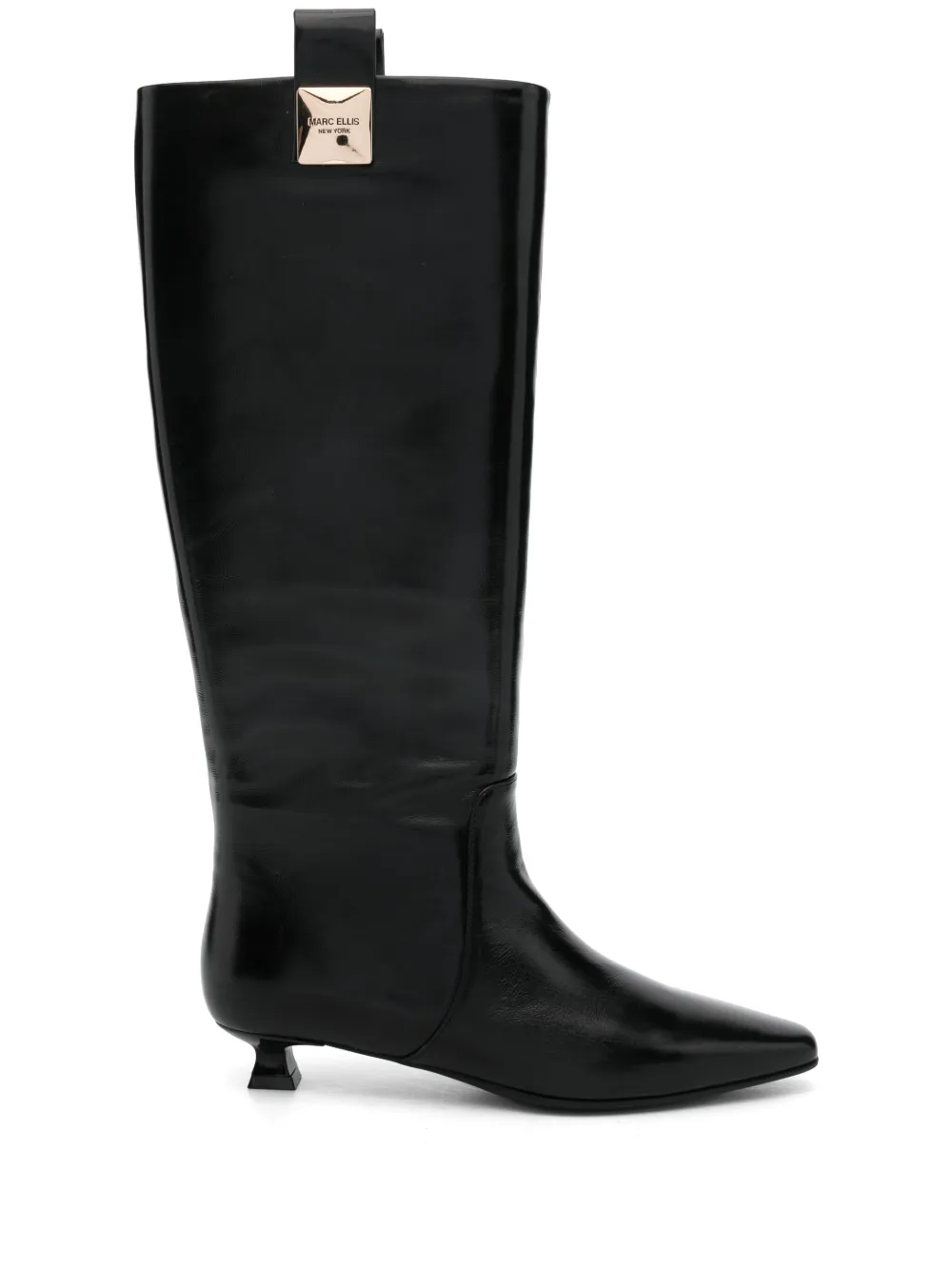 Marc Ellis pointed leather boots | negro | Image 1
