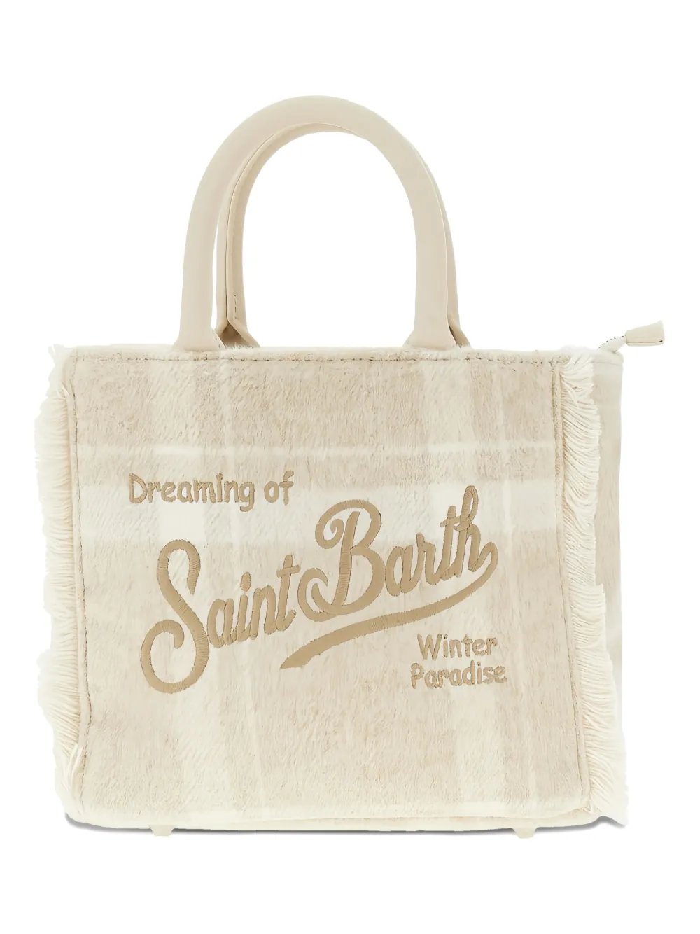 MC2 Saint Barth Kids fringed tote bag - Beige