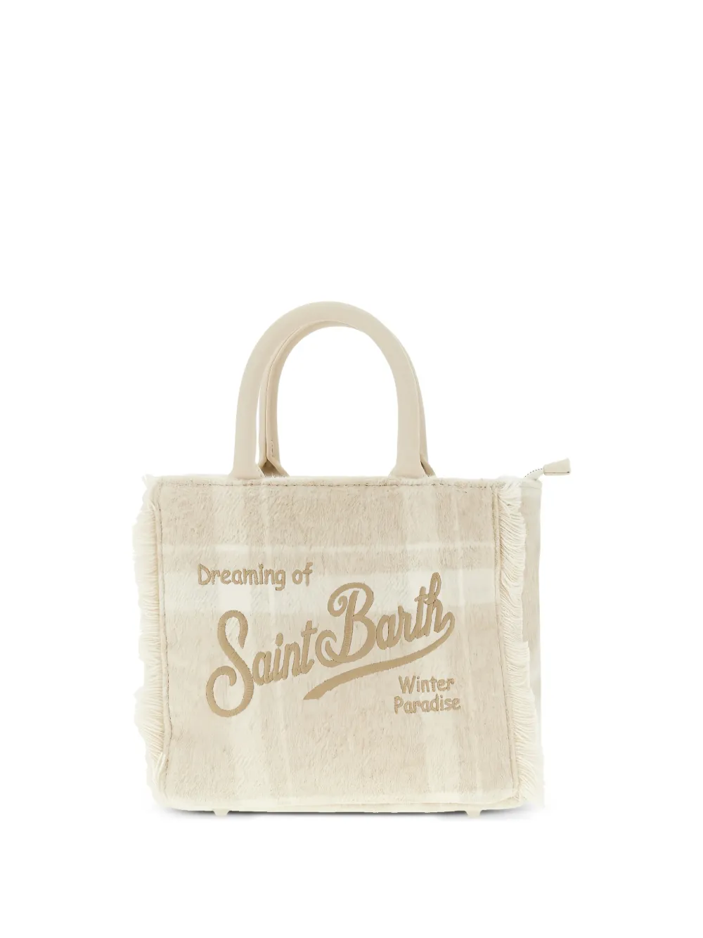 MC2 Saint Barth Kids fringed tote bag - Toni neutri