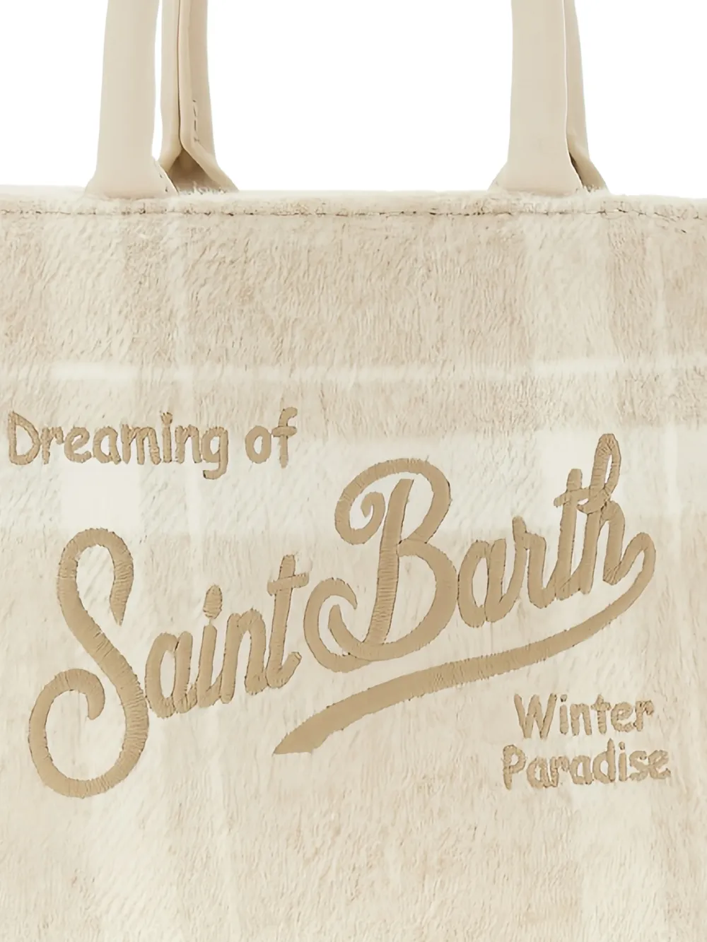 MC2 Saint Barth Kids fringed tote bag Beige