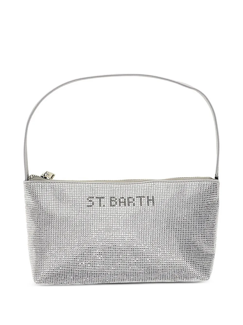 MC2 Saint Barth Kids logo zip borsa bag - Argento