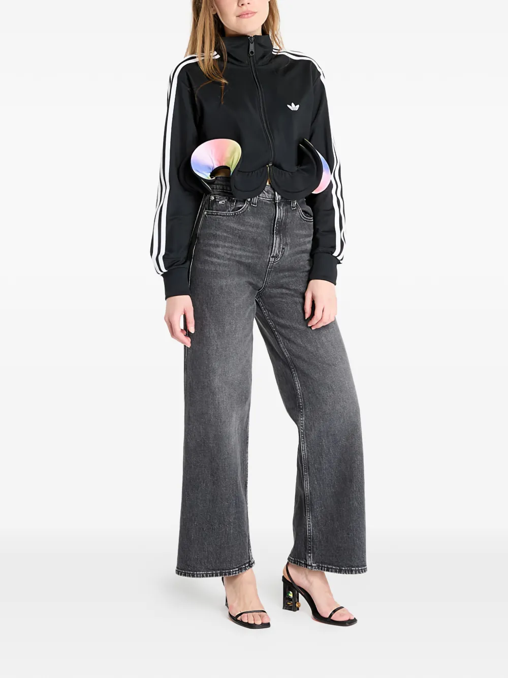 Adidas Originals X Jeremy Scott Logo-print Sweatshirt In Black