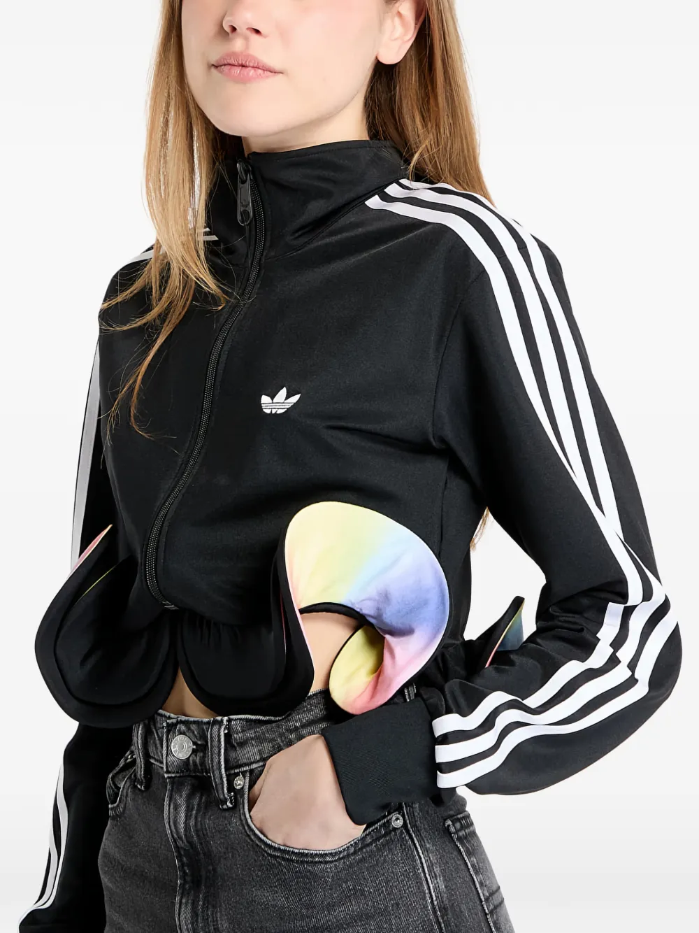 Adidas Originals X Jeremy Scott Logo-print Sweatshirt In Black