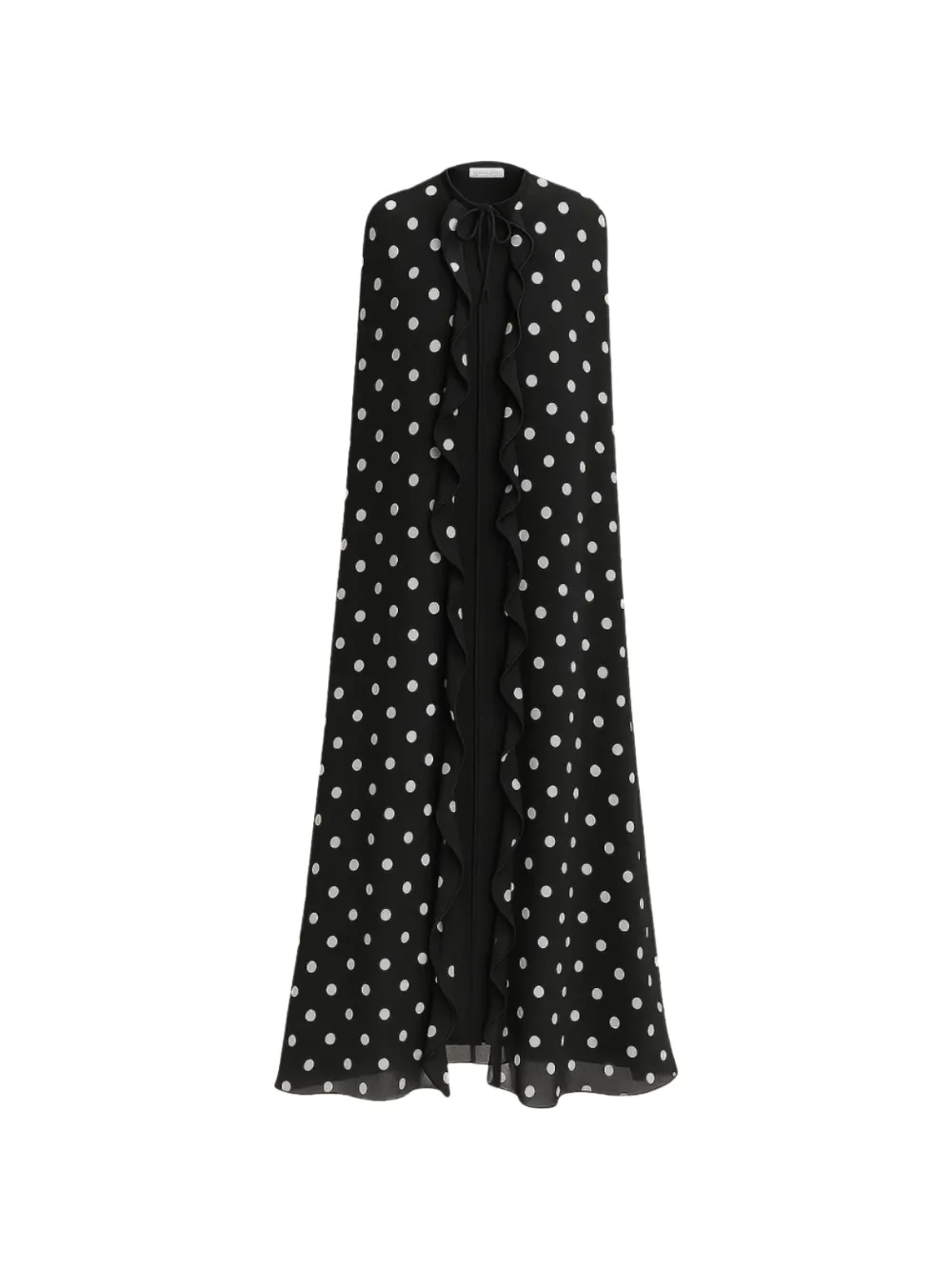 Raquel Diniz Patty polka-dot cape – Black