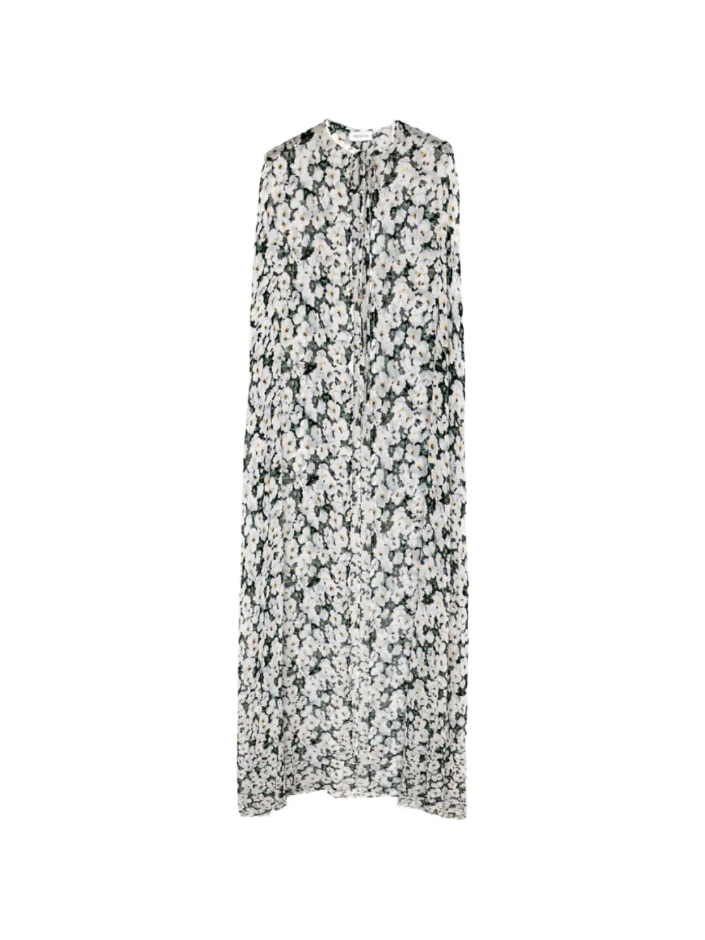 Raquel Diniz Bianca floral tied cape - Weiß