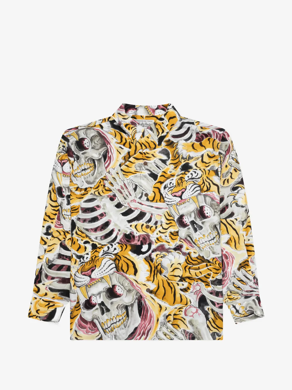 WACKO MARIA skull-print shirt | Yellow | Image 1