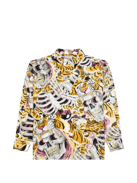 WACKO MARIA skull-print shirt