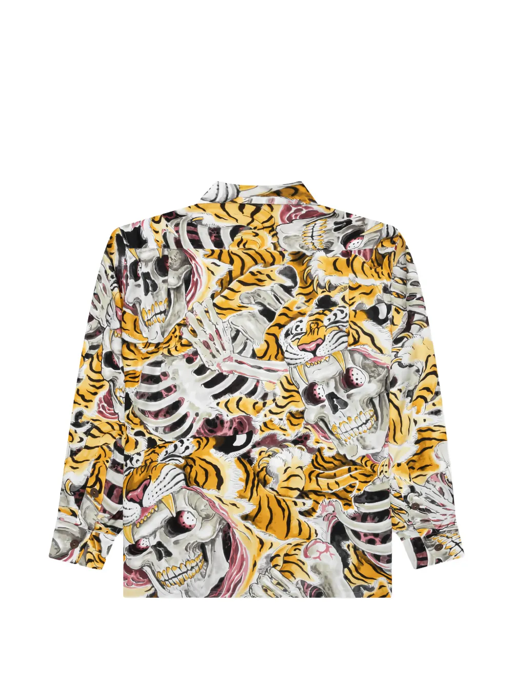  Wacko Maria Skull-print Shirt - Yellow 