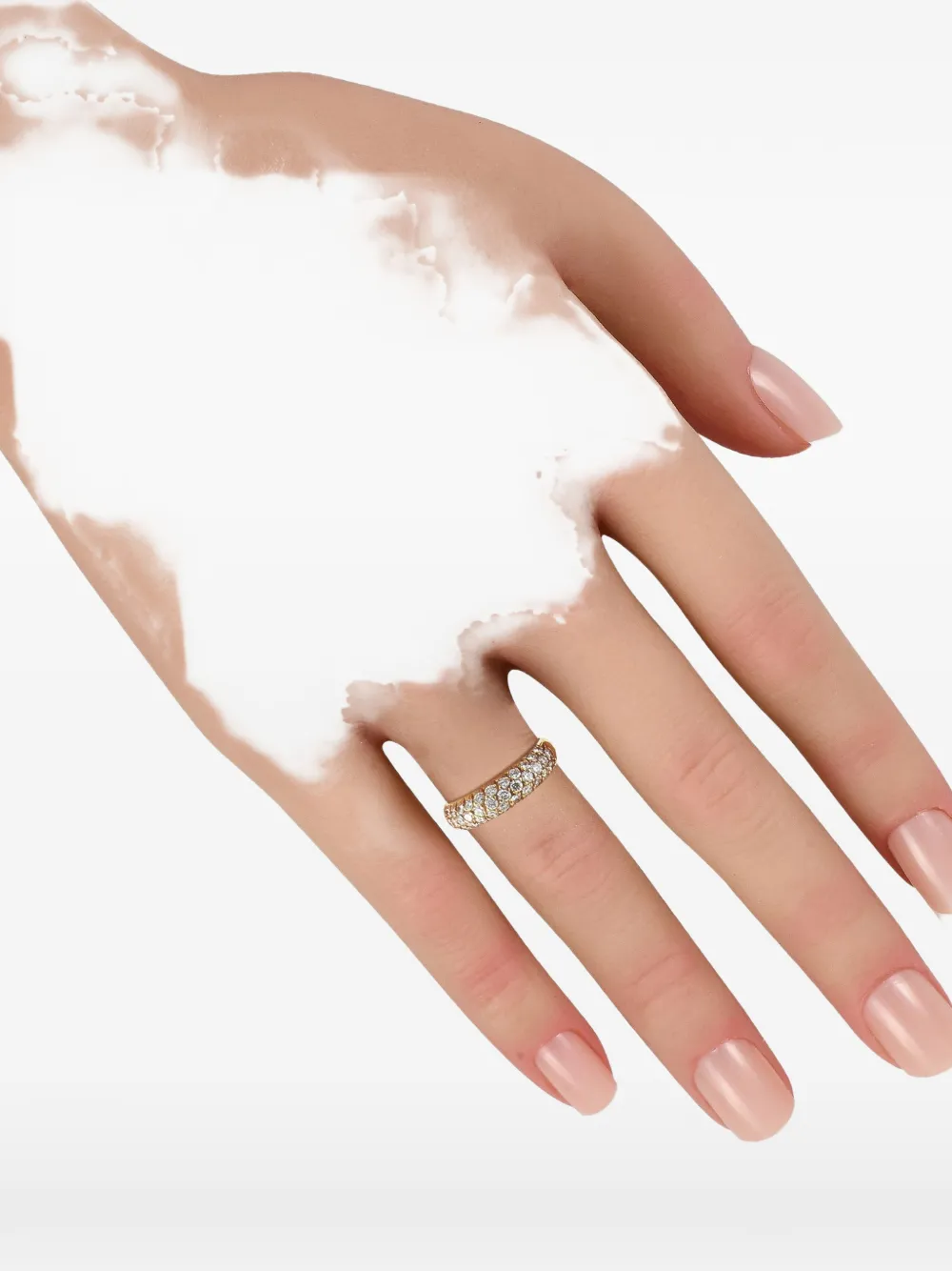 Van Cleef & Arpels 18K yellow gold single-band diamond ring - Oro