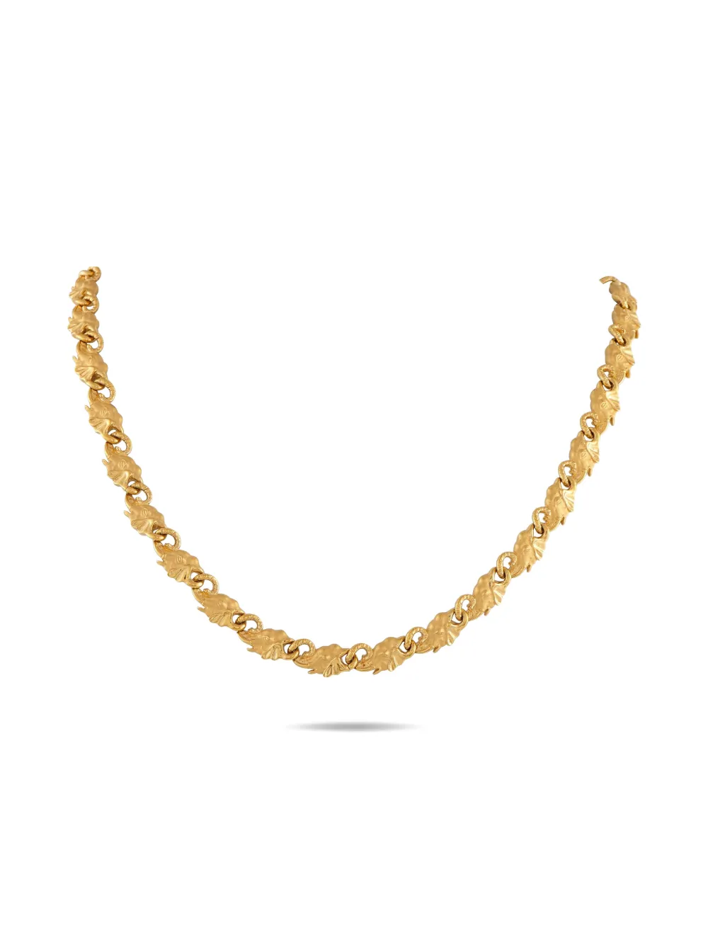 Click to view more detailed imagery on our partner's website Pre-owned Carrera Y Carrera 18k Yellow Gold Elephant-motif Necklace