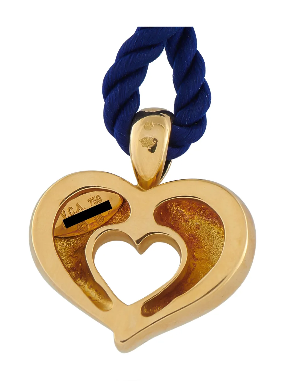 Pre-owned Van Cleef & Arpels 18k Yellow Gold Heart-pendant Necklace
