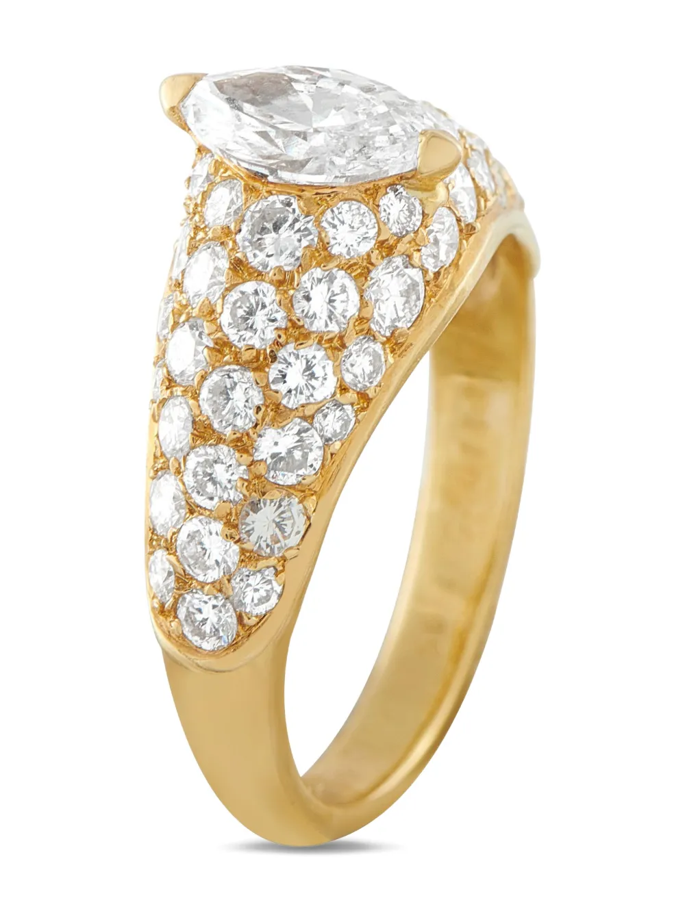 Cartier 18K yellow gold diamond engagement ring - ゴールドトーン Cartier 18K yellow gold diamond engagement ring - ゴールドトーン