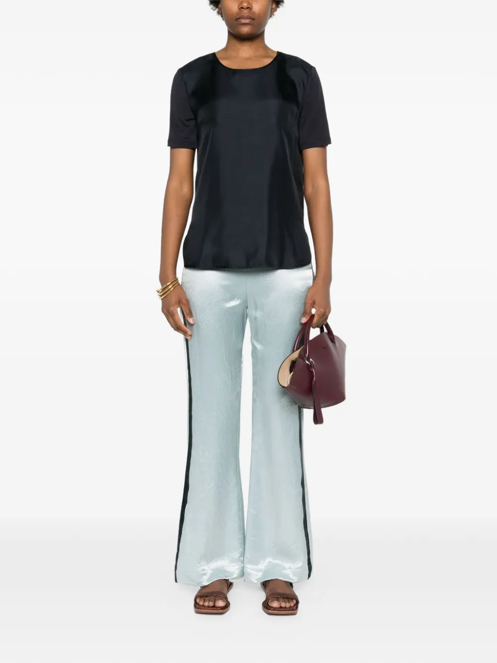 Max Mara Leisure Fuoco blouse met korte mouwen Blauw