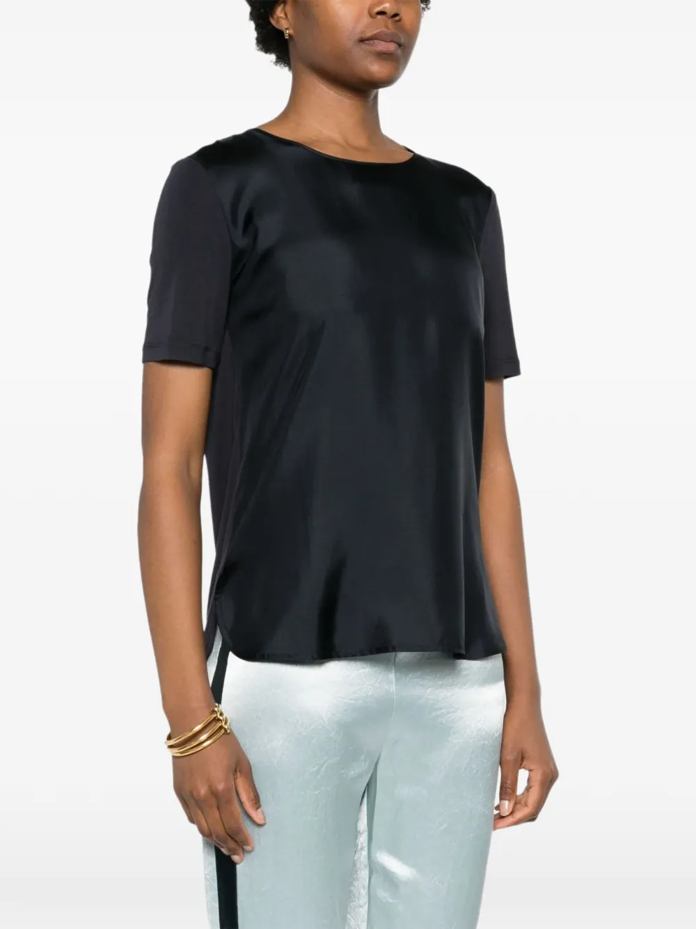 Max Mara Leisure Fuoco blouse met korte mouwen Blauw