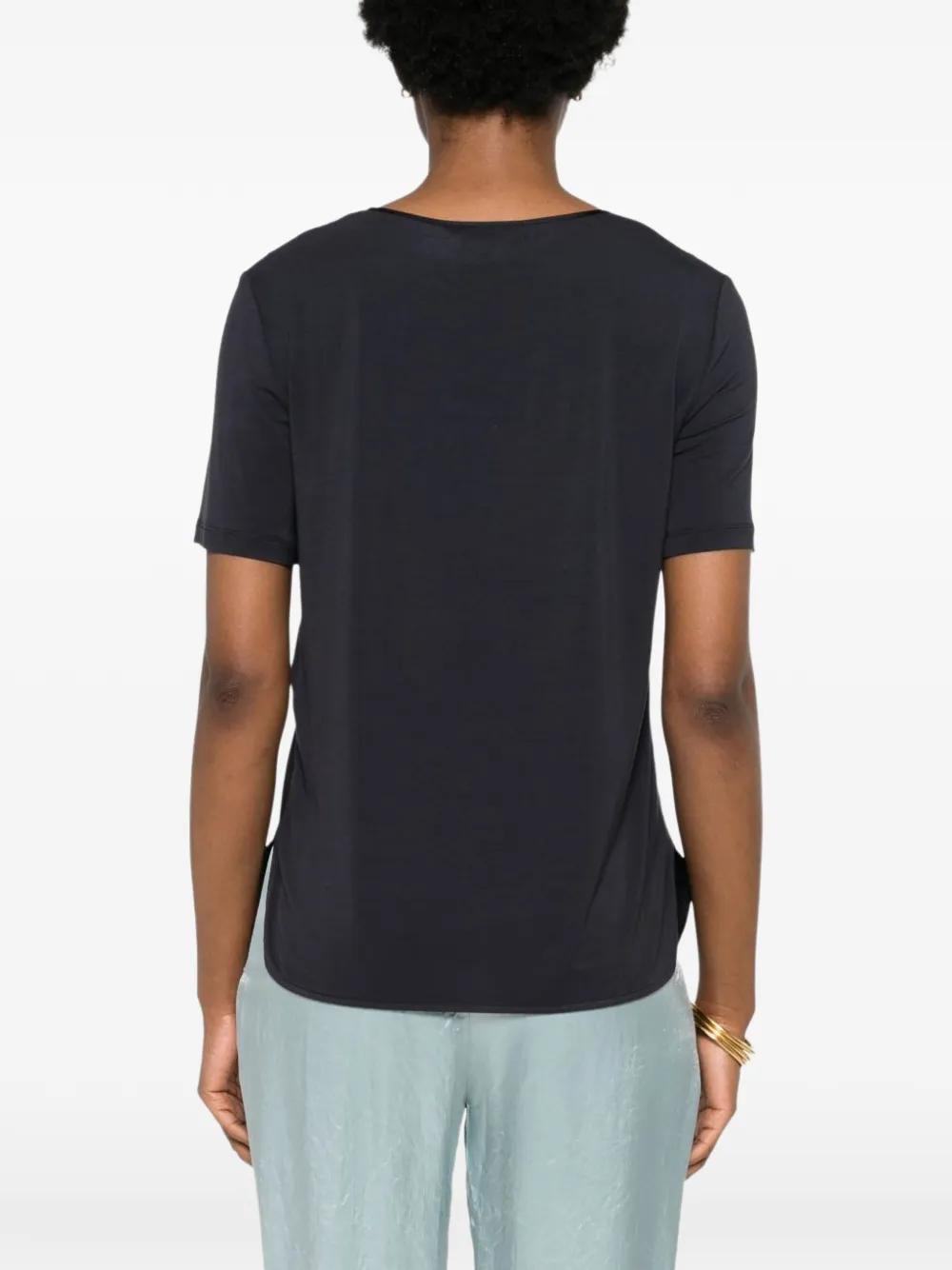 Max Mara Leisure Fuoco blouse met korte mouwen Blauw