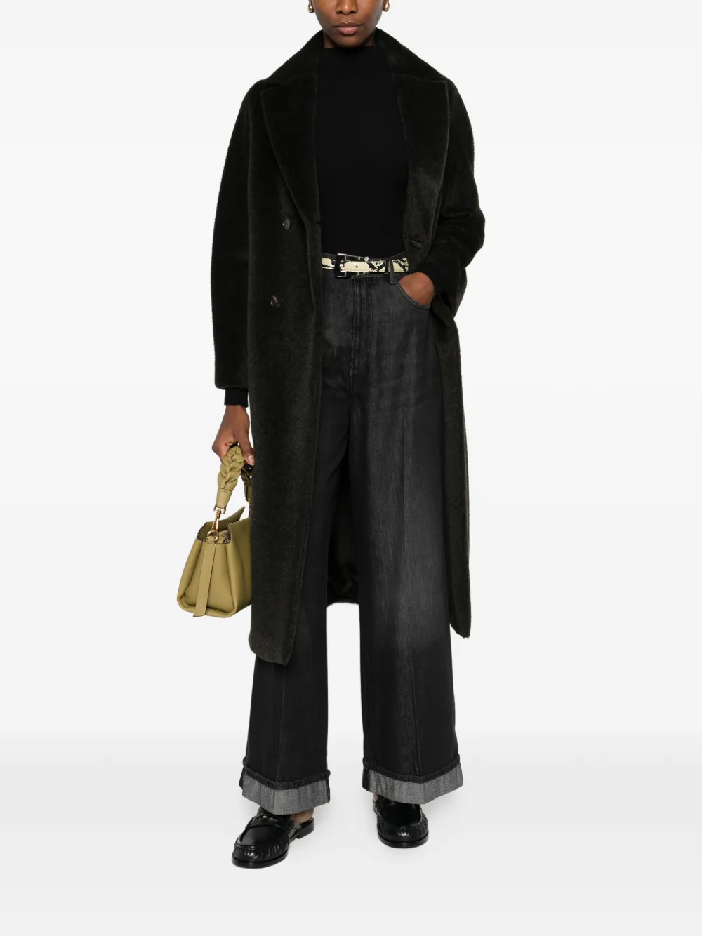 'S Max Mara Lusso jeans met manchetten - Zwart