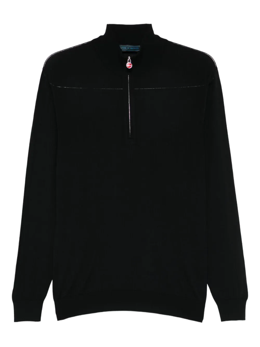 Kiton half-zip sweater - Black