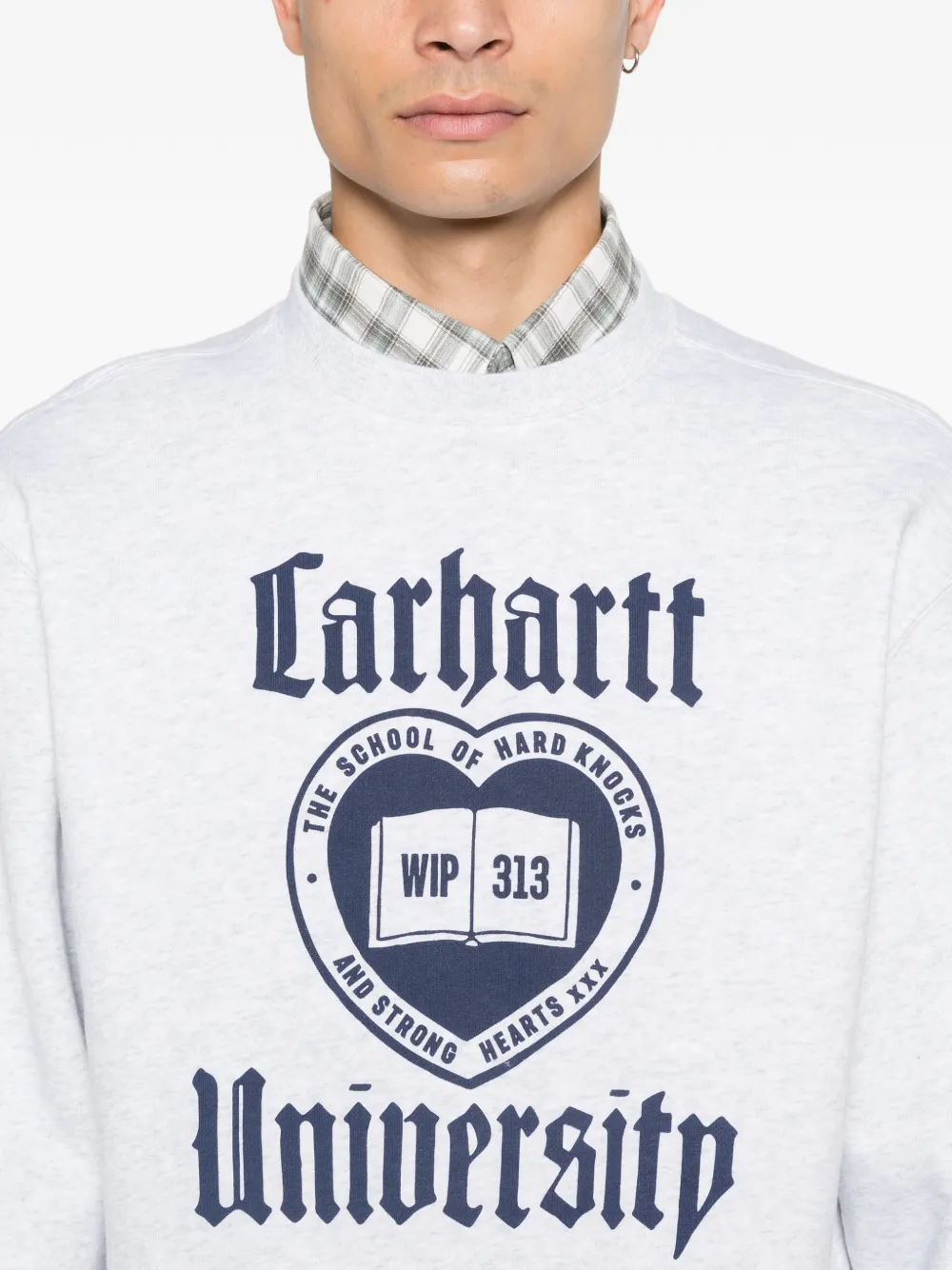 Carhartt WIP Schooling sweater met grafische print Grijs