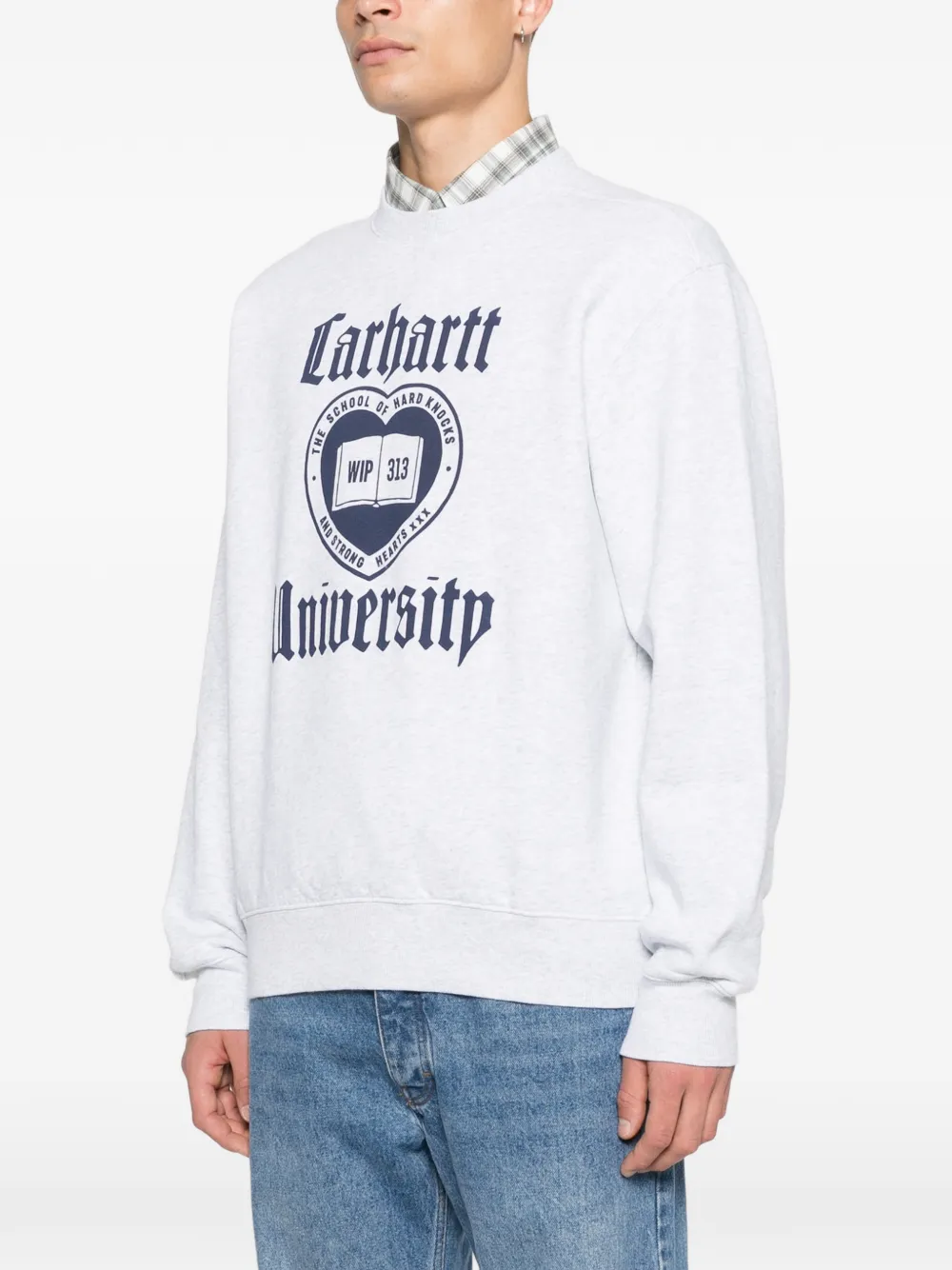 Carhartt WIP Schooling sweater met grafische print Grijs
