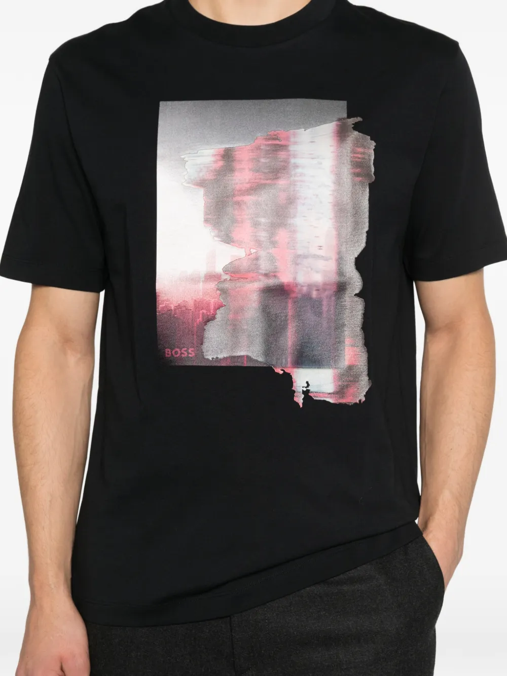 BOSS C-Taut T-shirt met print Zwart