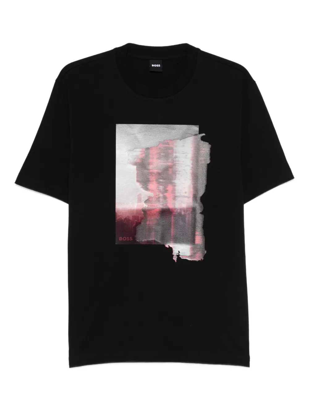BOSS C-Taut printed T-shirt - Schwarz