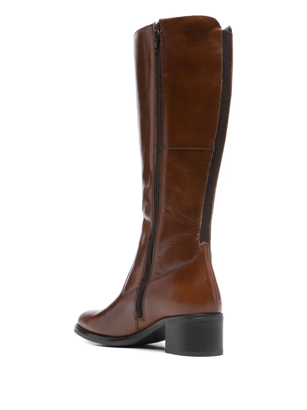 Keys Block Heel Knee-high Boots In Multi