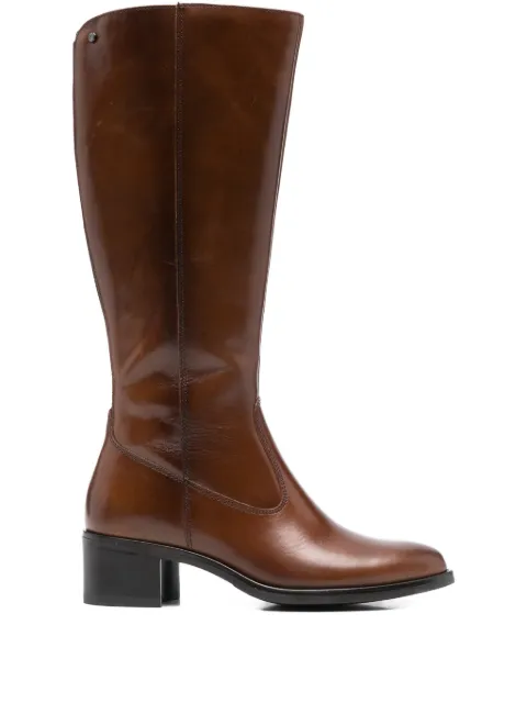 KEYS block heel knee-high boots
