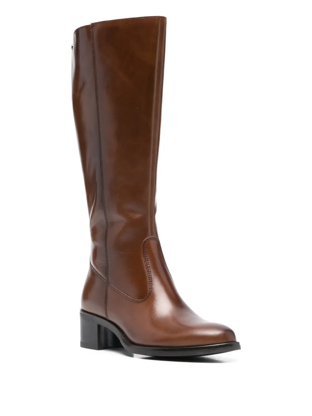 Keys Block Heel Knee-high Boots In Multi