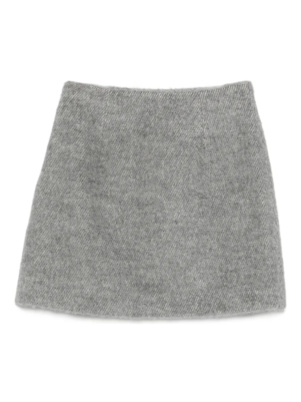 THE ANDAMANE front-slit mini skirt - Grijs