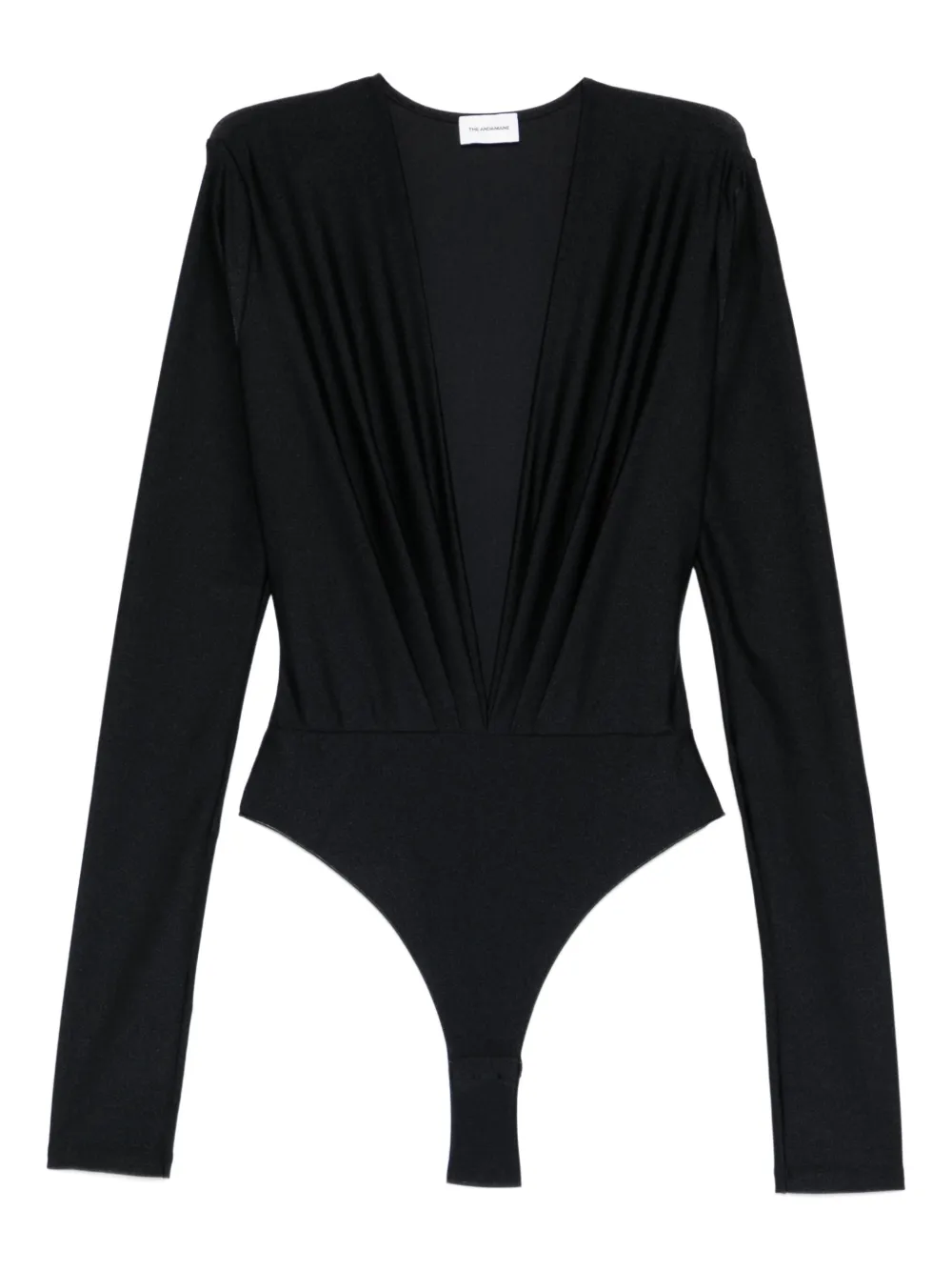 The Andamane Long-sleeved Bodysuit In Black
