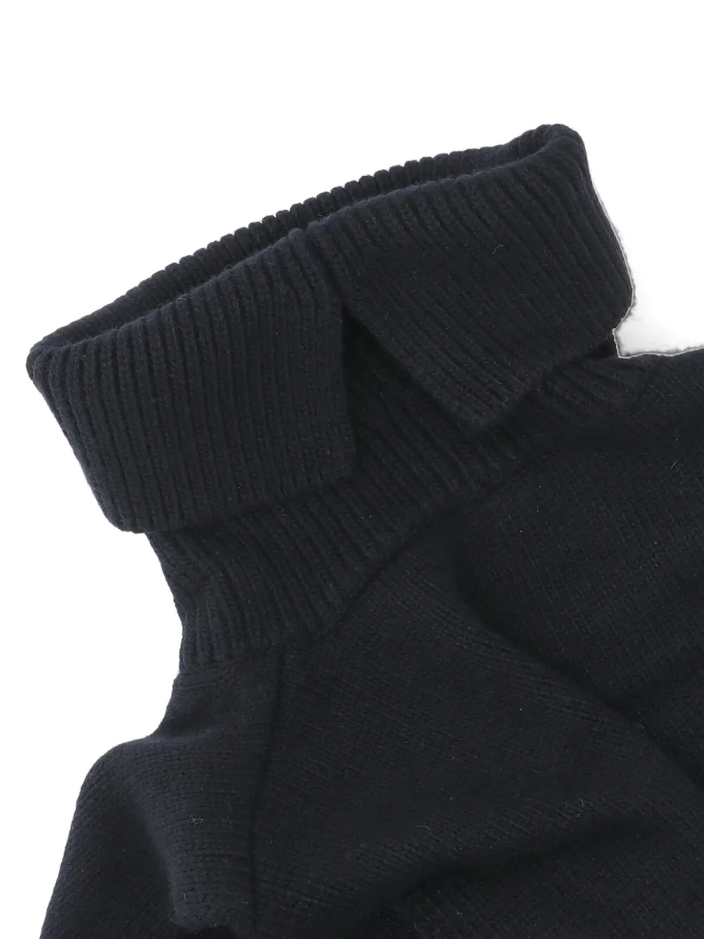 LVIR ribbed-knit scarf - Zwart