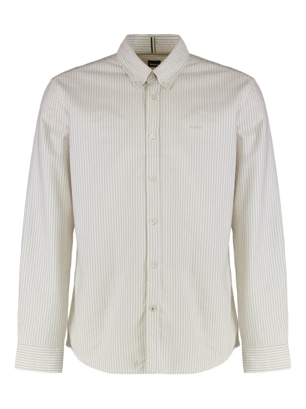 BOSS camisa con rayas estampadas | blanco | Image 1