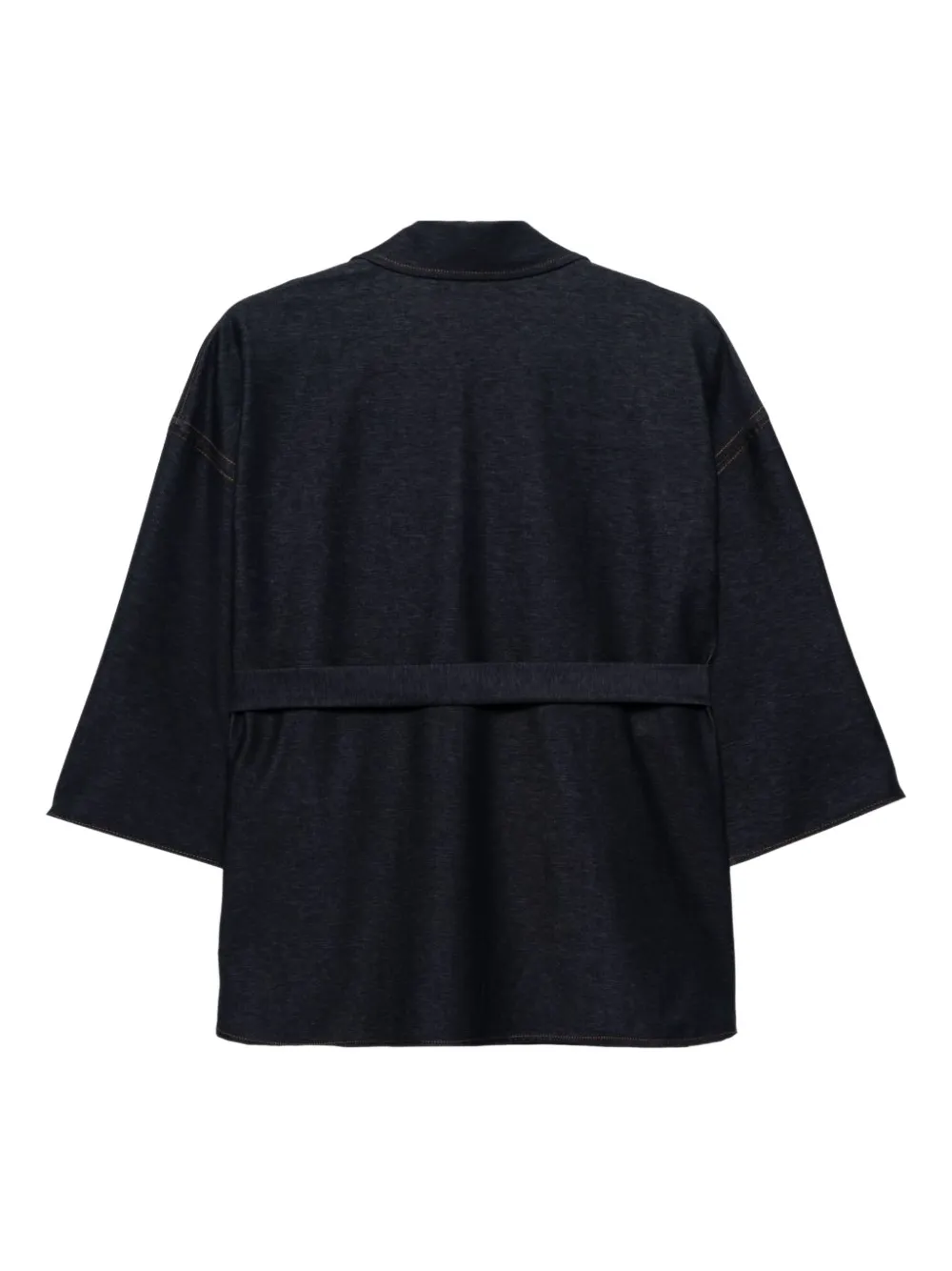 Max Mara Belted Jacket In Blue